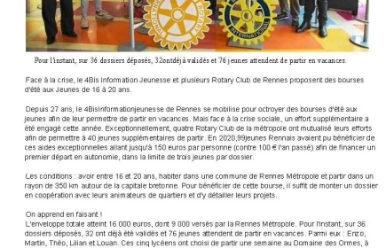 Des bourses pour aider les jeunes à partir